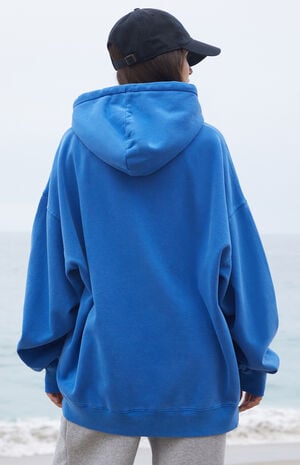 Blue Christy Oversized Hoodie image number 3