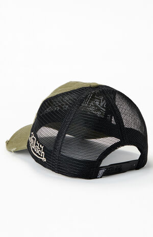 Denim Ripped Trucker Hat image number 3