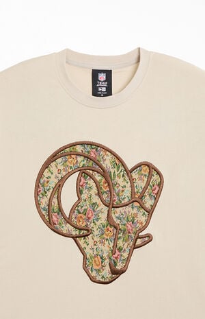 LA Rams Floral Embroidered T-Shirt image number 2