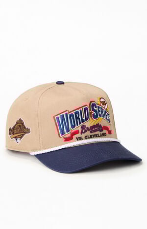 1995 World Series Braves vs Cleveland Snapback Hat image number 1