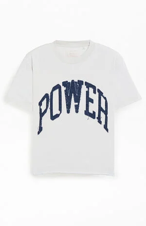 Power Applique Cropped Boxy T-Shirt image number 1