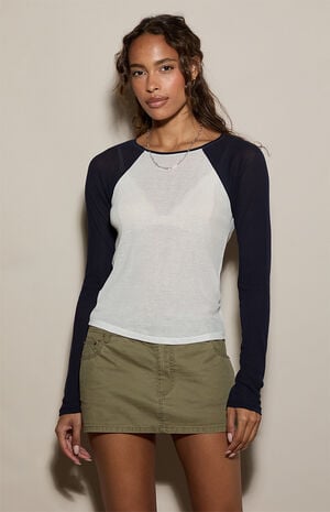 Kate Long Sleeve Baseball T-Shirt image number 2