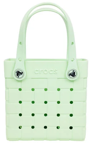 Mint Small Woven Crocssbody Tote Bag image number 1