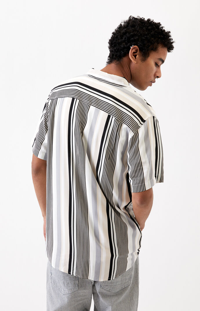 Arjun Striped Short Sleeve Button Up Shirt