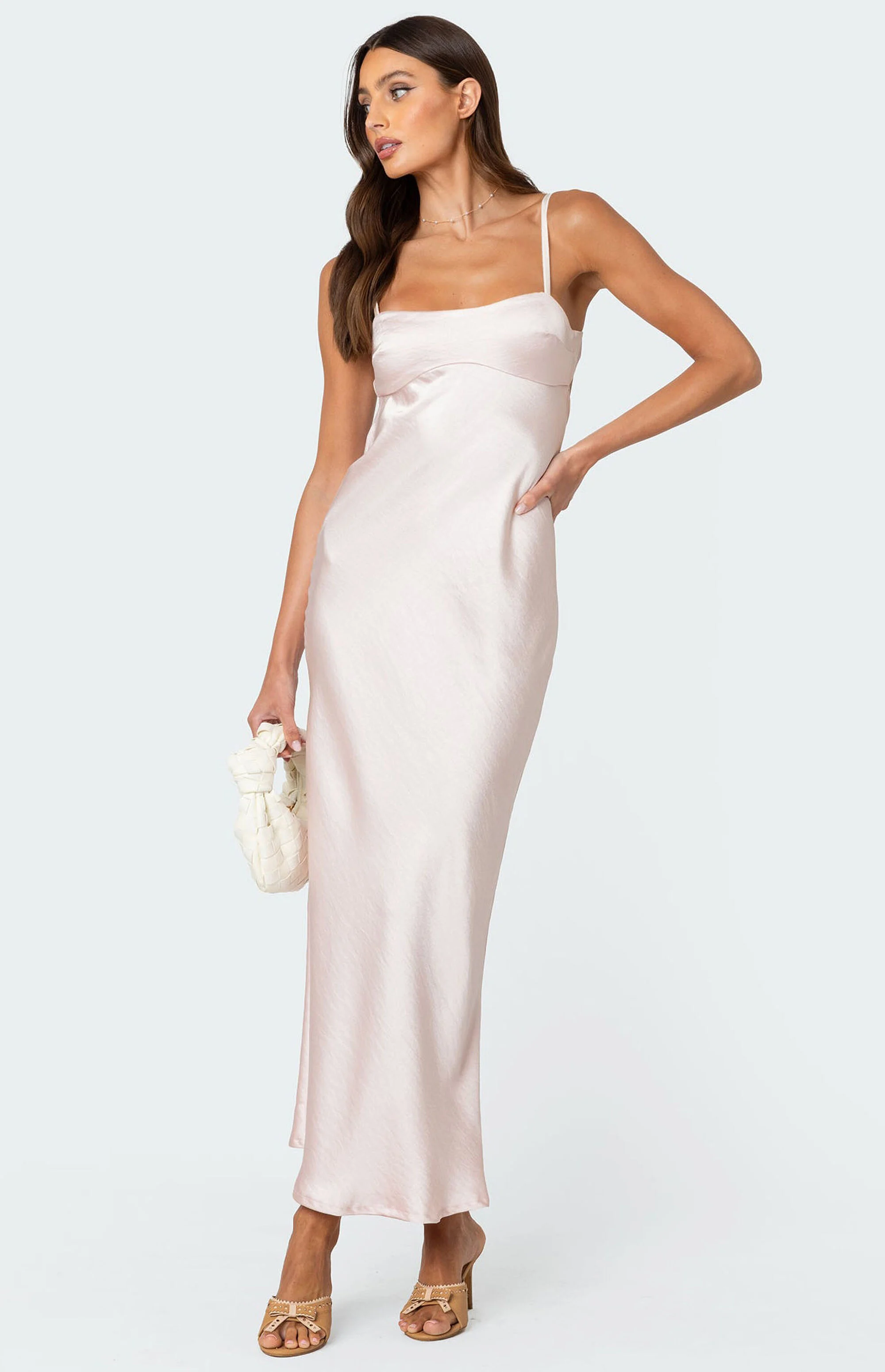 Evelyn - Open-Back Knit Maxi Dress