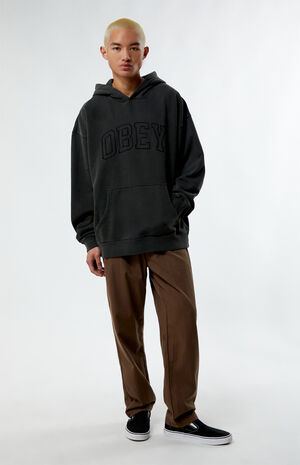 Pigment Collegiate Extra Heavy Crew Neck Sweatshirt image number 4