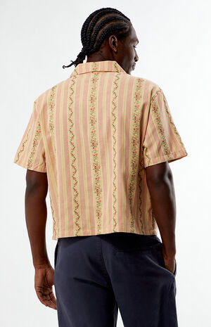 Beck Striped Floral Oversized Camp Shirt image number 3