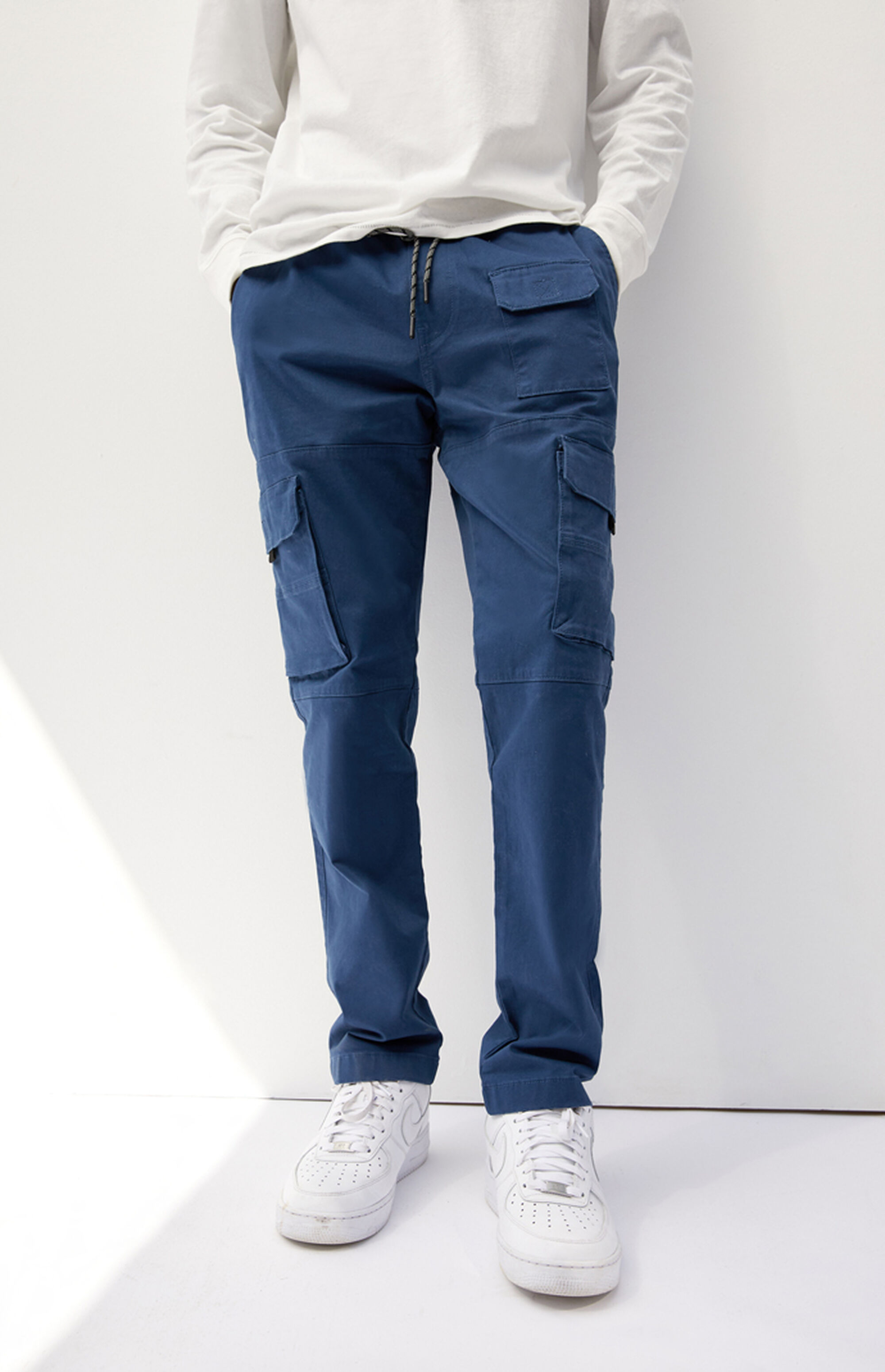 PacSun Utility Blue Slim Cargo Pants | PacSun