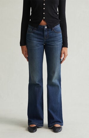 Jade Low Rise Bootcut Jeans Dark Blue Tint image number 2