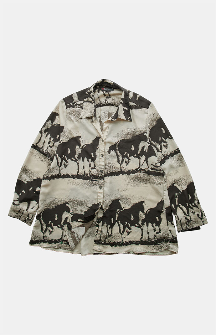PS VINTAGE 2000s Horses Graphic Top
