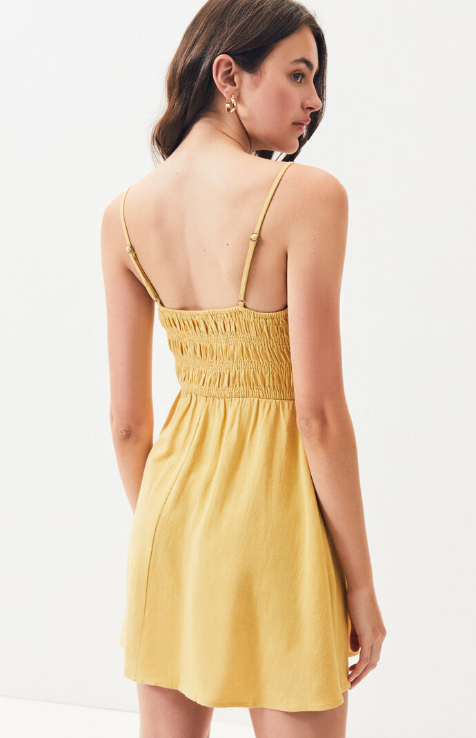 La Hearts Smocked Mini Dress Pacsun