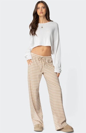 Jona Stripey Slit Pants image number 1