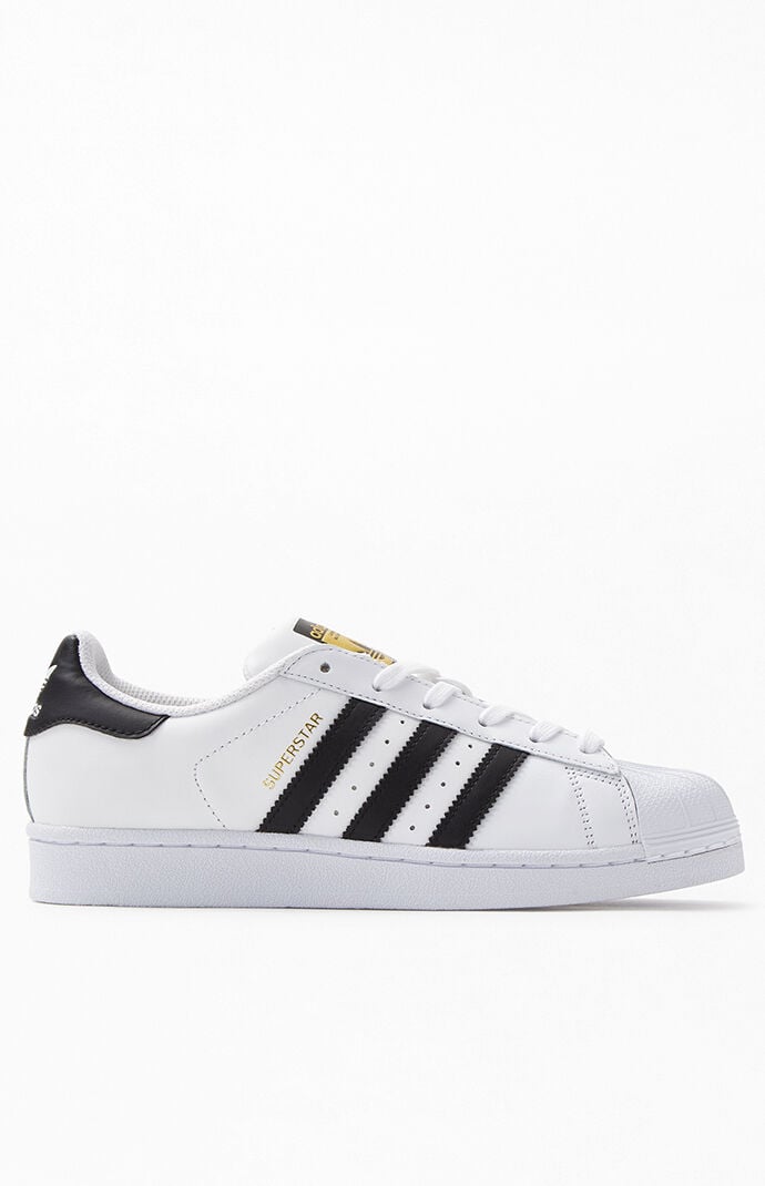 adidas White Black Superstar Shoes PacSun PacSun