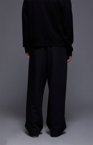 by Pacsun Athens Baggy Trousers Stretch Pleated Black image number 4