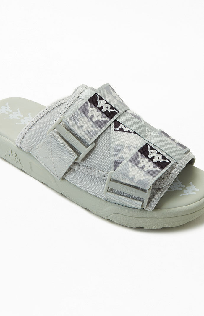 Kappa Gray 222 Banda Mitel 11 Slide Sandals PacSun