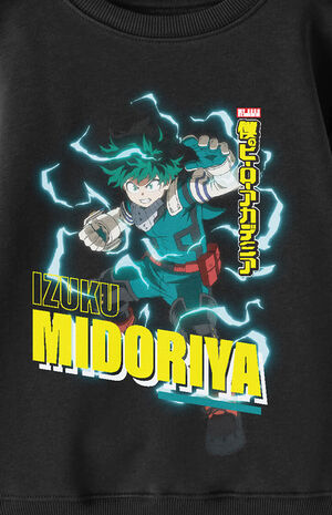 Kids My Hero Academia Izuku Midoriya Crew Neck Sweatshirt image number 2