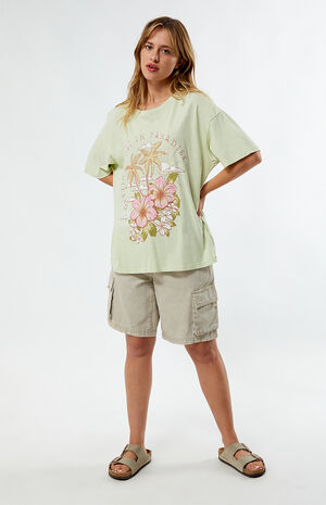 Hibiscus Paradise Oversized T-Shirt image number 4