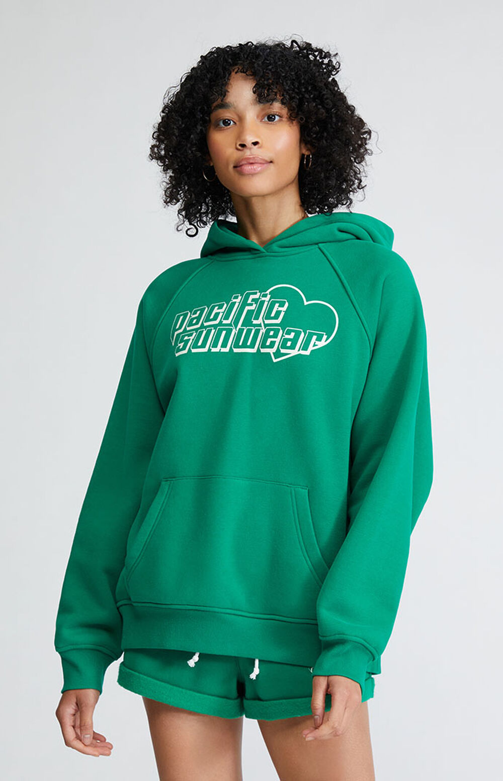 PacSun Pacific Sunwear Hearts Raglan Hoodie | PacSun