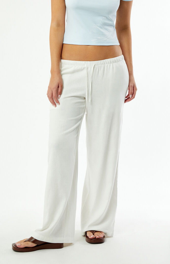 Pacsun Alisa Linen Pull-On Baggy Pants | Pacsun