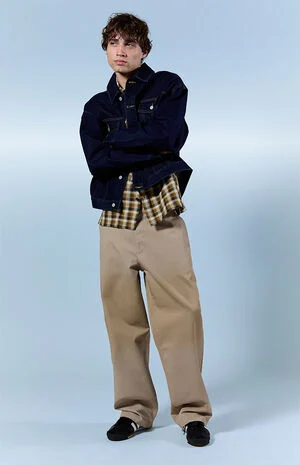 Chino Pants Baggy Khaki Pigment image number 1
