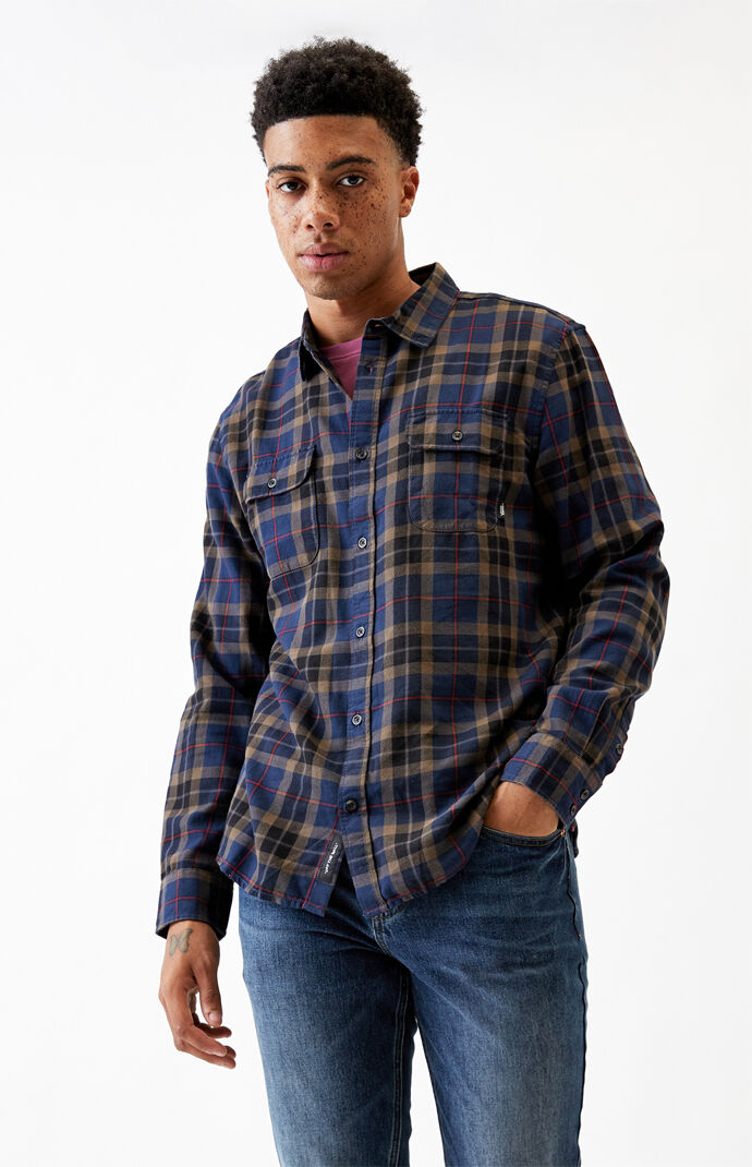 Navy Sycamore Plaid Flannel Shirt