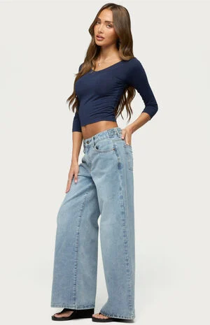Darynne Low Rise Baggy Jeans image number 4