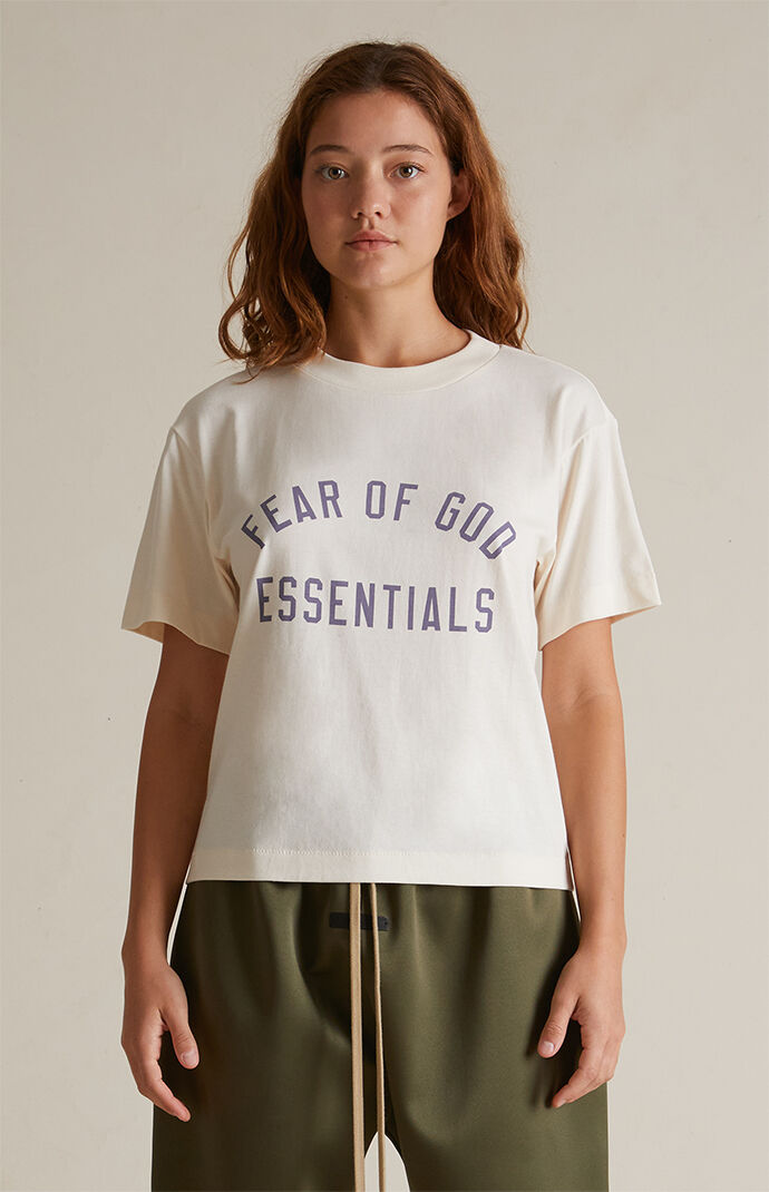 トップス Fear of god tee Fear of God Essentials Women's Shell Tri-Blend Crew Neck T-Shirt