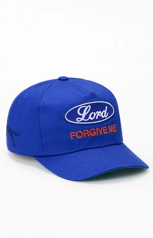 Blue Lord&nbsp;Forgive&nbsp;Me Snapback Hat image number 1