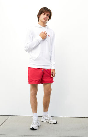 White Essential Hoodie image number 2