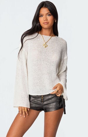 Drop Shoulder Light Knit Sweater