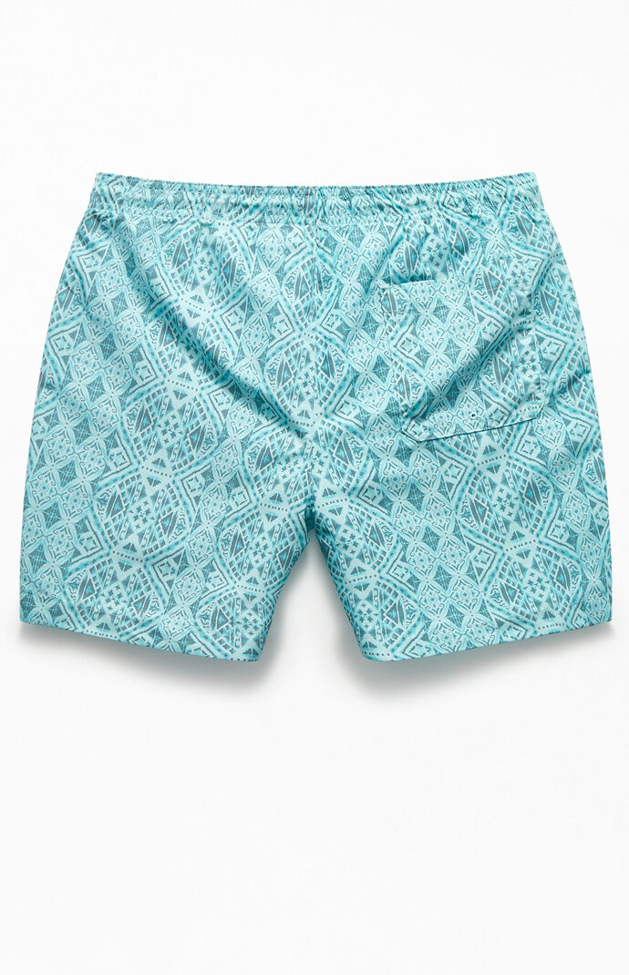 Blue Vert 17" Swim Trunks