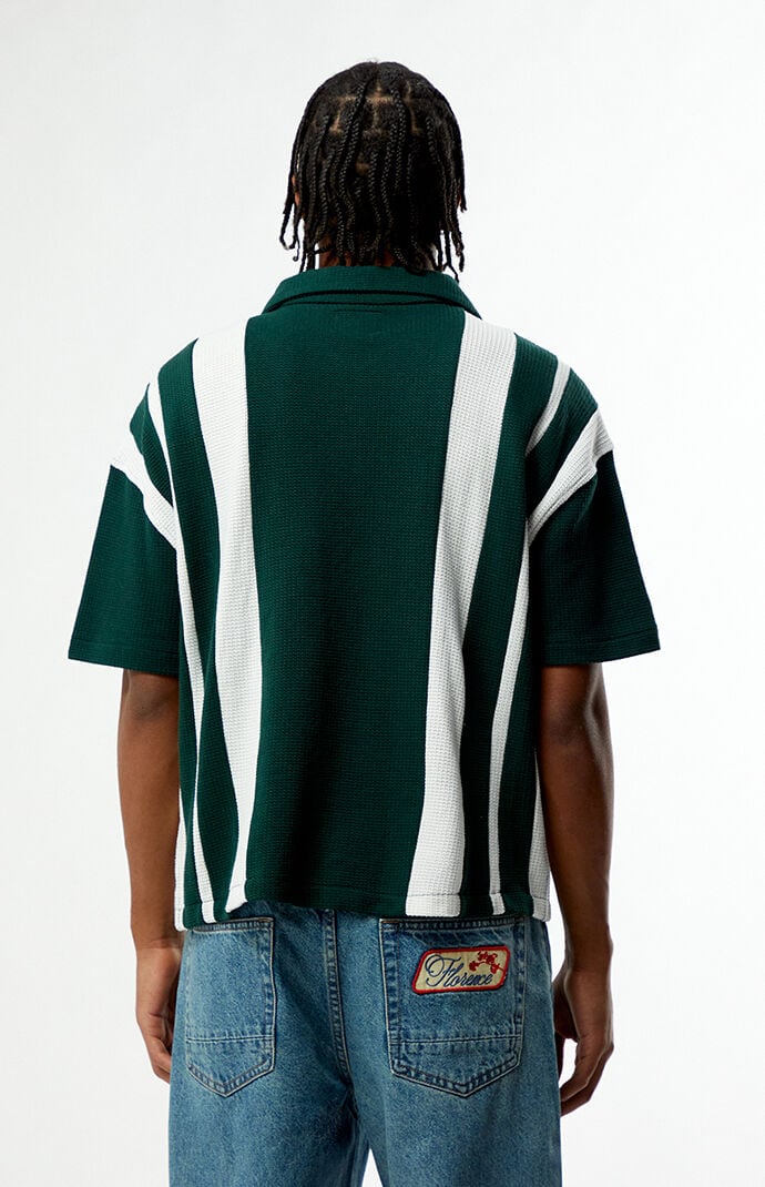 Pacsun Sloan Striped Textured Camp Shirt