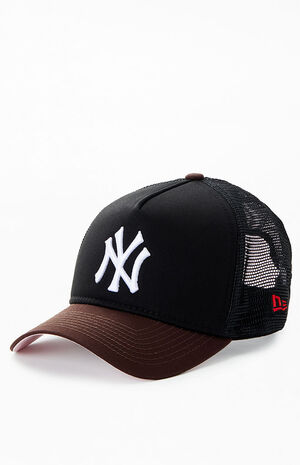 x PS Reserve NY Yankees Mocha 9FORTY Snapback Hat image number 4