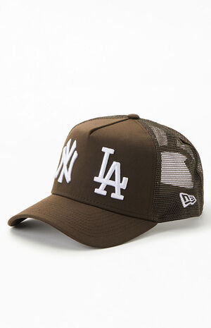 New Era NY La 9FORTY Trucker Hat in Brown