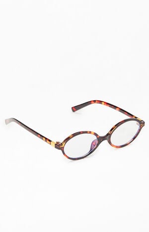 Tortoiseshell Plastic Round Readers