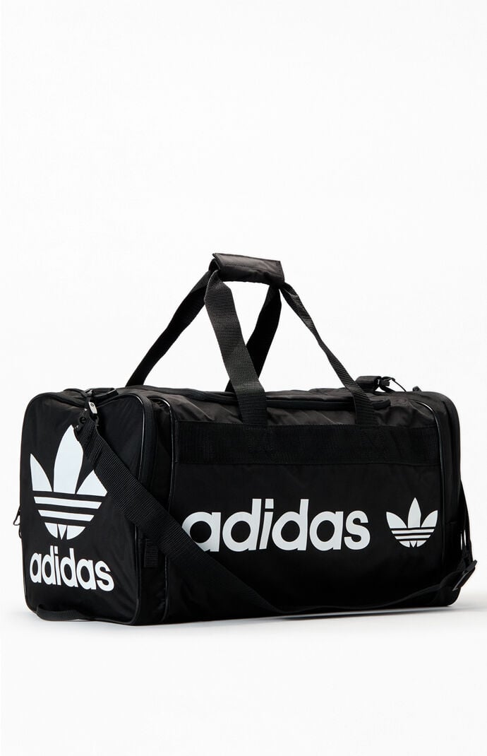 adidas Black & White Santiago Duffel Bag | PacSun | Pacsun