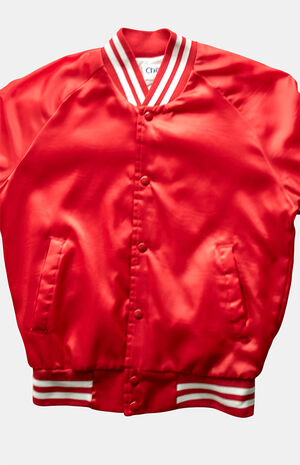 '80s Satin Jacket Varsity image number 3