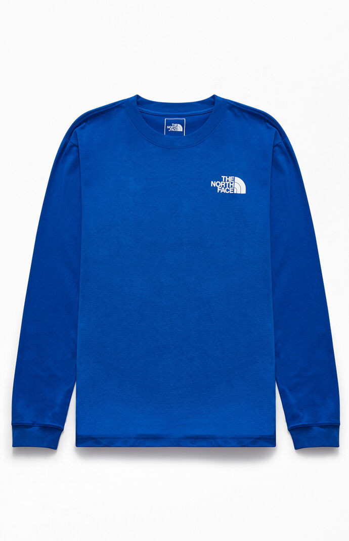 Blue Red Box Long Sleeve T-Shirt