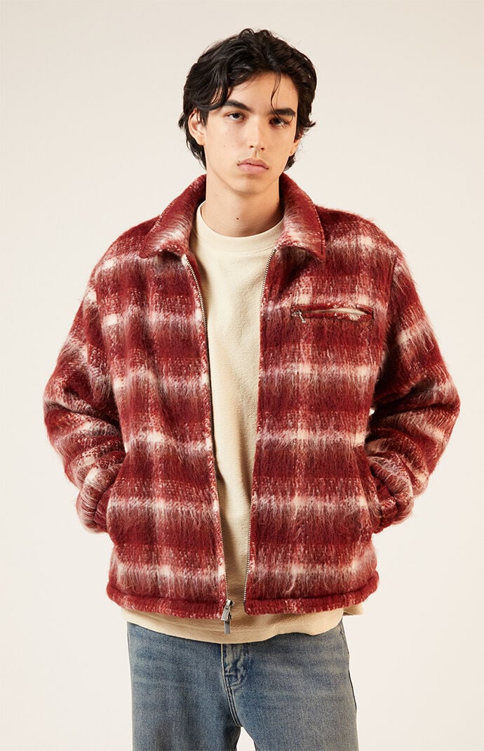 Pacsun fuzzy jacket discount