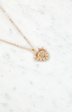 Crystal Heart Necklace image number 4