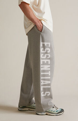 Dark Heather Oatmeal Fleece Relaxed Sweatpants image number 4