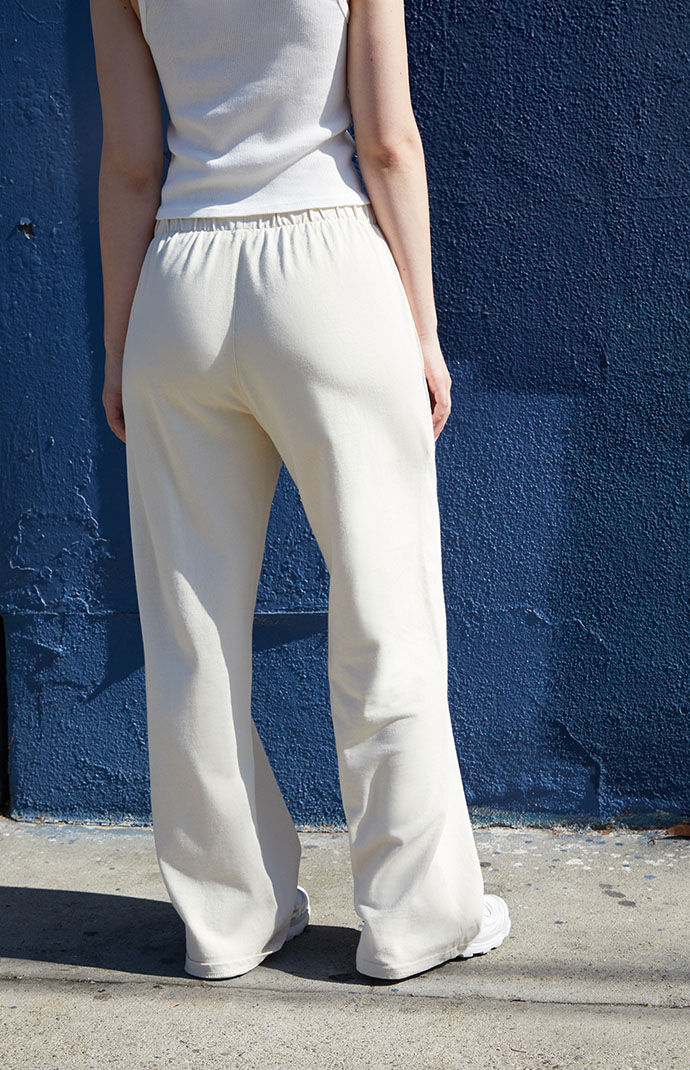 White straight online leg sweatpants