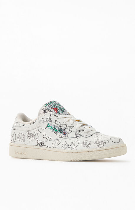 x Tom &amp; Jerry Printed Club C 85 Shoes