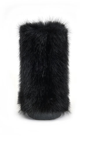 Women's Dipa Black Faux Fur Booties image number 3