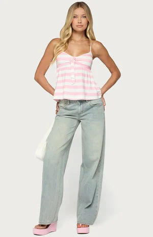 Michey Babydoll Tie Tank Top image number 5