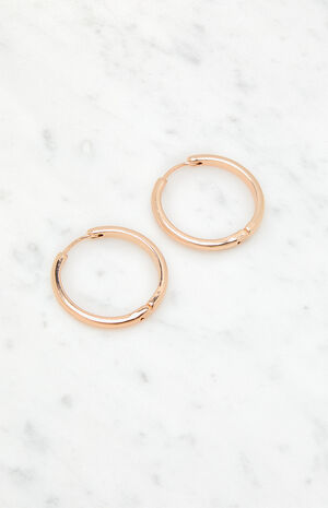 Gold Hoop Earrings image number 2