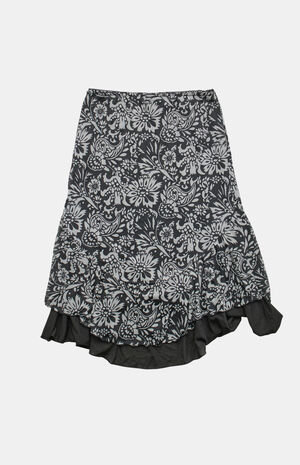 2000s Y2K Floral Midi Skirt image number 2