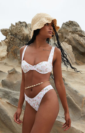 Eco Babydoll Pointelle Tiana Underwire Bikini Top image number 3