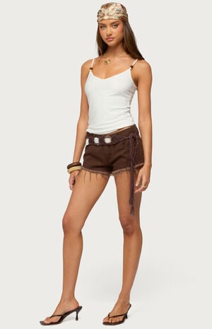 Lilliana Bead V Neck Tank Top image number 4