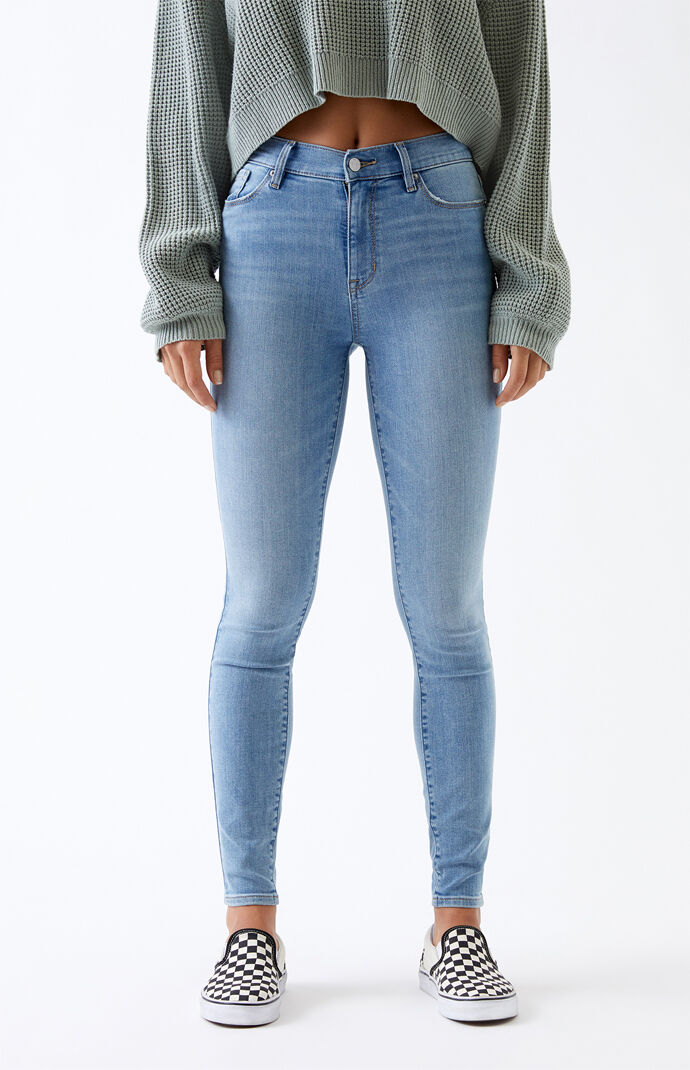 grey high waisted jeggings
